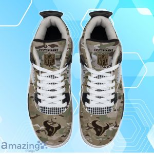 Houston Texans NFL Camo Custom Name Air Jordan 4 For Fans Product Photo 3