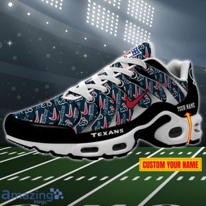 Houston Texans NFL Pattern Swoosh Custom Name Air Cushion Sport Shoes Product Photo 1