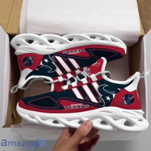 Houston Texans NFL Team Special Max Soul Striped Trend Sneakers image Houston Texans NFL Team Special Max Soul Striped Trend Sneakers Product Photo 3