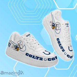 Indianapolis Colts Air Force Shoes Snoopy Custom Number & Name Product Photo 2