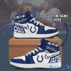 Indianapolis Colts Air Jordan Hightop Shoes Custom Name Trending Shoes For Fans