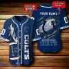 Indianapolis Colts NFL Baseball Jersey New Design 3D Logo Custom Number & Name