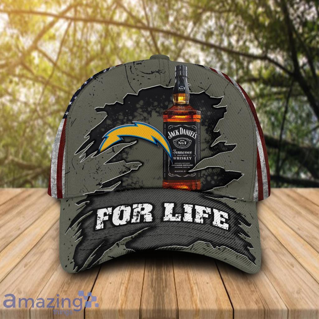 Jack Daniels Los Angeles Chargers Classic Cap 3D Gift For Fans image Jack Daniels Los Angeles Chargers Classic Cap 3D Gift For Fans Product Photo 1