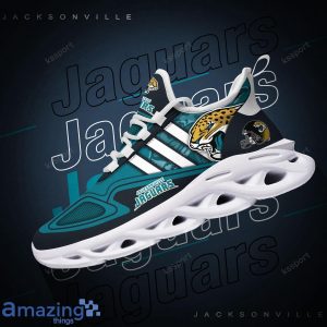 Jacksonville Jaguars NFL Team Special Max Soul Striped Trend Sneakers Product Photo 2