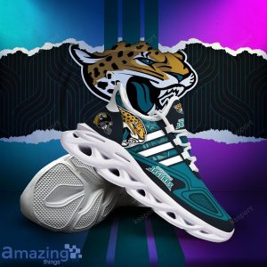 Jacksonville Jaguars NFL Team Special Max Soul Striped Trend Sneakers Product Photo 3