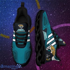 Jacksonville Jaguars NFL Team Special Max Soul Striped Trend Sneakers Product Photo 4