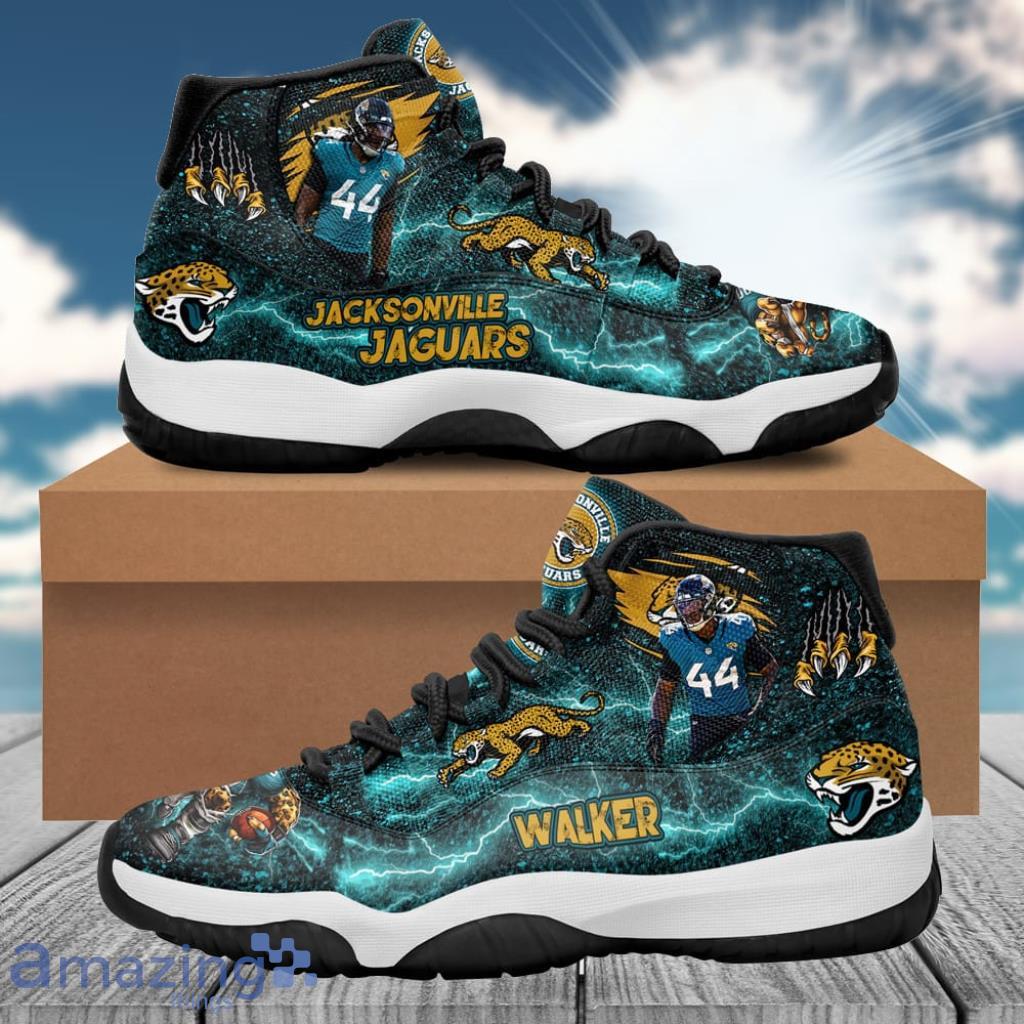 Jacksonville Jaguars Travon Walker Jordan 11 Shoes V1 image Jacksonville Jaguars Travon Walker Jordan 11 Shoes V1 Product Photo 1