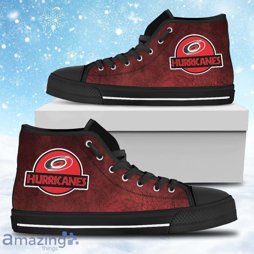 Jurassic Park Carolina Hurricanes High Top Shoes V2 Gift For Big Fans image Jurassic Park Carolina Hurricanes High Top Shoes V2 Gift For Big Fans Product Photo 1