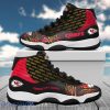 Kans Football Team Custom Name Air Jordan 11 Sneakers Shoes