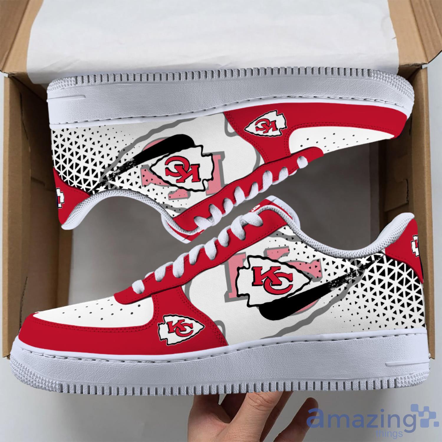 Kansas City Chiefs Air Force Shoes Sports Team Sneakers image Kansas City Chiefs Air Force Shoes Sports Team Sneakers Product Photo 1