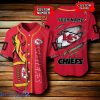 Kansas City Chiefs NFL Baseball Jersey New Design 3D Logo Custom Number & Name