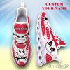 Kansas City Chiefs White C Max Soul Shoes Custom Name Exclusive Sneakers For Fans