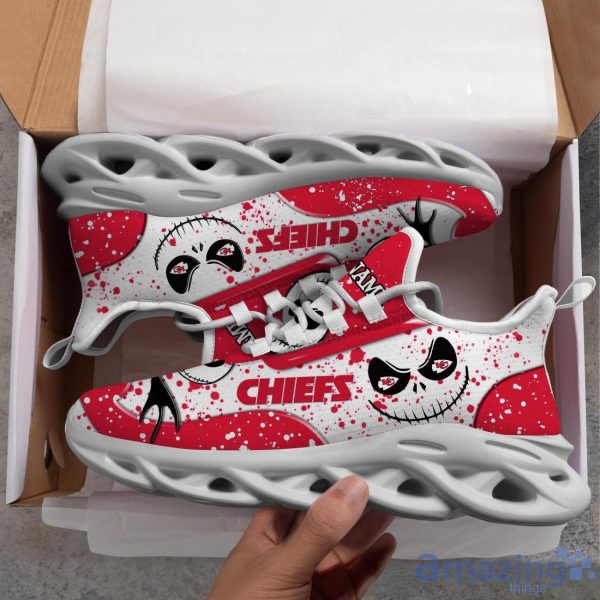 Kansas City Chiefs White C Max Soul Shoes Custom Name Exclusive Sneakers For Fans Product Photo 3