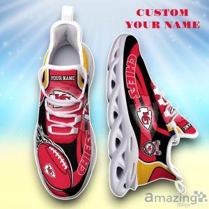 Kansas City Chiefs White C Max Soul Shoes Custom Name Exclusive Sneakers For Fans image Kansas City Chiefs White C Max Soul Shoes Custom Name Exclusive Sneakers For Fans Product Photo 4