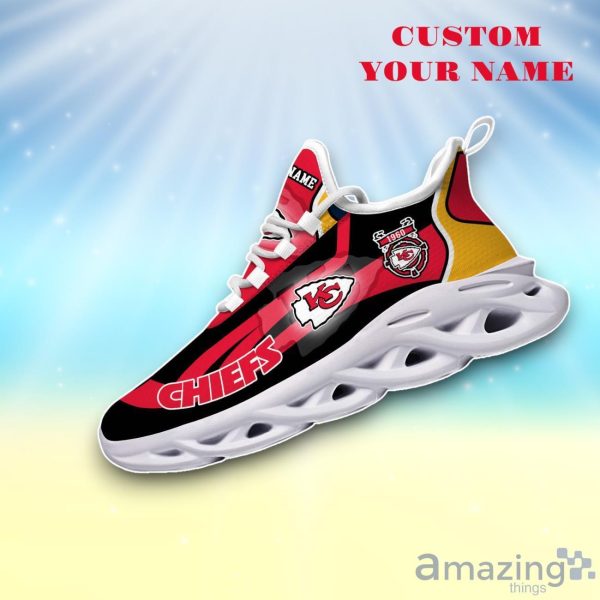 Kansas City Chiefs White C Max Soul Shoes Custom Name Exclusive Sneakers For Fans Product Photo 5