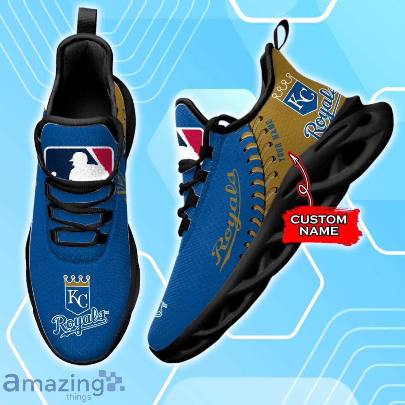 Kansas City Royals Custom Name Max Soul Shoes New Sneakers For Fans image Kansas City Royals Custom Name Max Soul Shoes New Sneakers For Fans Product Photo 2