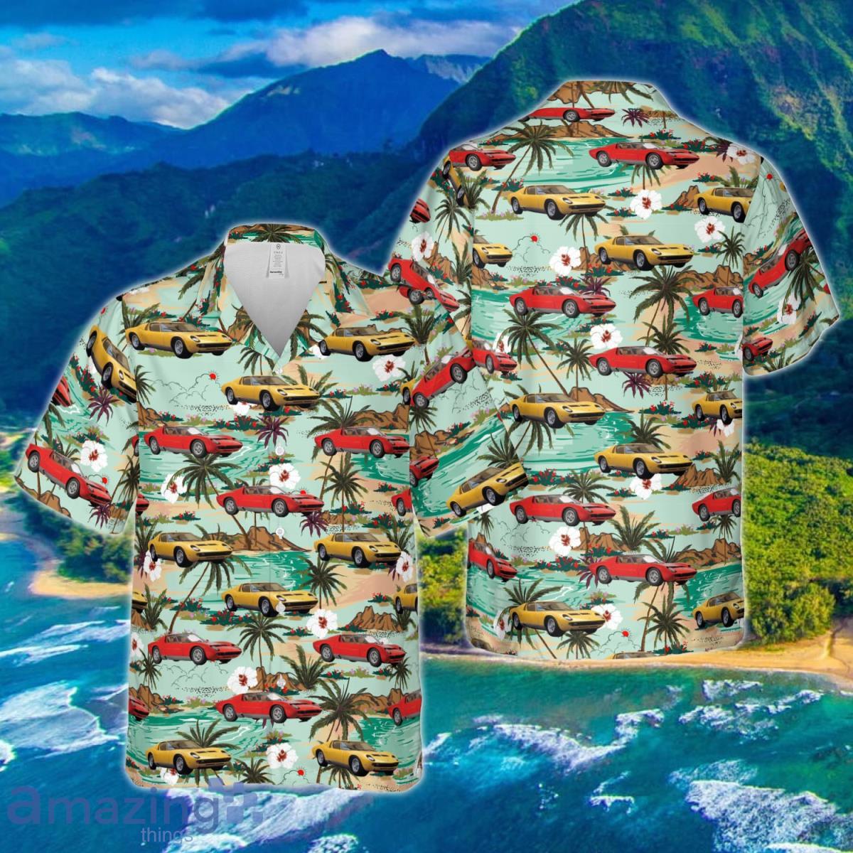 Lamborghini Miura Hawaiian Shirt Style Gift For Men And Women image Lamborghini Miura Hawaiian Shirt Style Gift For Men And Women Product Photo 1