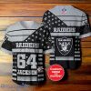 Las Vegas Raiders 3D NFL Baseball Jersey Star Pattern Custom Number & Name