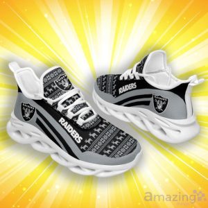 Las Vegas Raiders Christmas Pattern Max Soul Shoes Product Photo 2