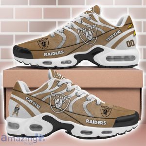 Las Vegas Raiders Custom Name And Number Limited Air Cushion Sport Shoes Gifts For Men And Women Product Photo 2