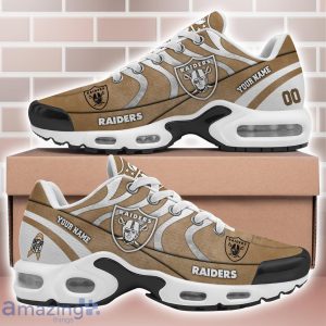 Las Vegas Raiders Custom Name And Number Limited Air Cushion Sport Shoes Gifts For Men And Women Product Photo 1