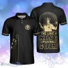 Live Like A King Playing Golf Black And Gold Luxury Golfer Personalized Polo Shirt