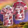 Los Angeles Angels 3D Hawaiian Shirt Summer Gifts Tropical Flower Short Sleeve Shirt