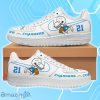 Los Angeles Chargers Air Force Shoes Snoopy Custom Number & Name