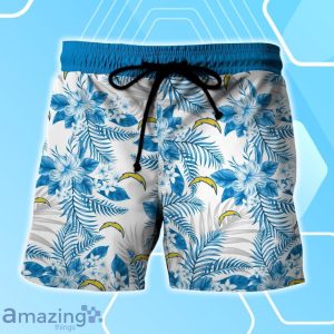 Los Angeles Chargers NFL Baby Yoda Hawaiian Shirt & Short Tropical Pattern Best Gift For Fan Product Photo 3