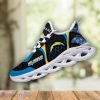 Los Angeles Chargers Sport Gift Sneakers Personalized Name Max Soul Shoes
