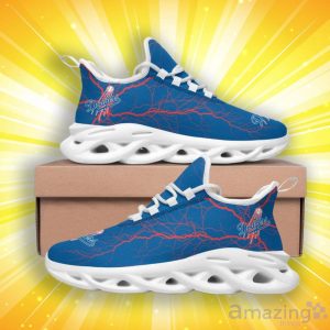 Los Angeles Dodgers Lightning Pattern Max Soul Shoes image Los Angeles Dodgers Lightning Pattern Max Soul Shoes Product Photo 2