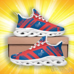 Los Angeles Dodgers Stripe And Fire Pattern Max Soul Shoes Product Photo 2
