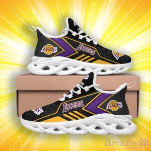 Los Angeles Lakers Men's And Women's Max Soul Shoes Custom Name Product Photo 2