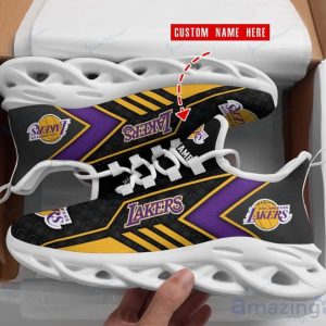 Los Angeles Lakers Men's And Women's Max Soul Shoes Custom Name Product Photo 1
