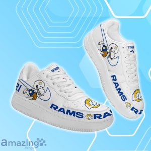 Los Angeles Rams Air Force Shoes Snoopy Custom Number & Name Product Photo 2