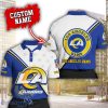 Los Angeles Rams Custom Name Polo Shirt 3D All Over printed Gift For Sport Fans