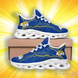 Los Angeles Rams Lightning Pattern Max Soul Shoes Product Photo 2