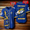 Los Angeles Rams NFL Baseball Jersey New Design 3D Logo Custom Number & Name