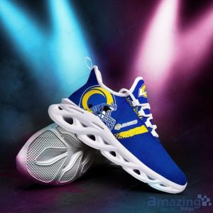 Los Angeles Rams Paint Stains Max Soul Running Sneakers Product Photo 1