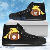 Love Pikachu Laying On Ball Pittsburgh Steelers High Top Shoes For Men And Women