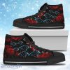Lovely Rose Thorn Incredible Carolina Panthers High Top Shoes Gift For Big Fans