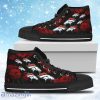 Lovely Rose Thorn Incredible Denver Broncos High Top Shoes Gift For Big Fans