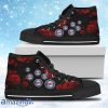 Lovely Rose Thorn Incredible Minnesota Twins High Top Shoes Gift For Big Fans