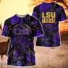 LSU Tigers All Over Print 3D Shirt Camo Hunting Gift For Fans
