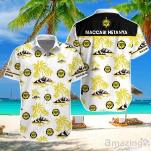 Maccabi Netanya F.C Hawaiian Shirt And Short New Design For Fans Product Photo 1