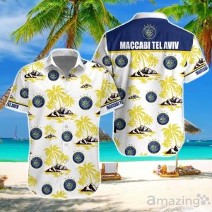 Maccabi Tel Aviv F.C Hawaiian Shirt And Short New Design For Fans Product Photo 1