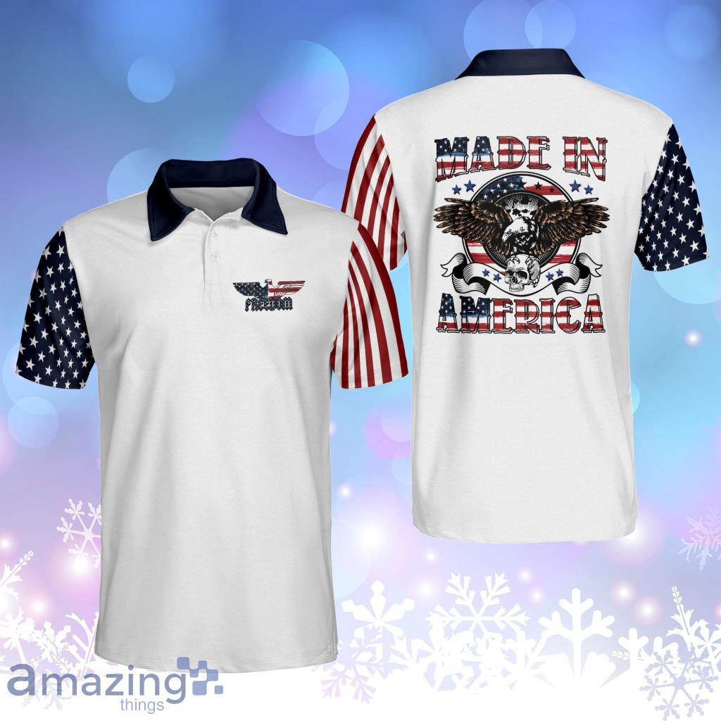 Made In American Eagle Personalized Polo Shirt image Made In American Eagle Personalized Polo Shirt Product Photo 1