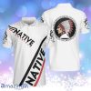 Man Belongs To The Earth Native American Cherokee Headdress Personalized Polo Shirt