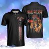 Man Of God Flag Firefighter Skull Firefighter American Flag Firefighter Personalized Polo Shirt