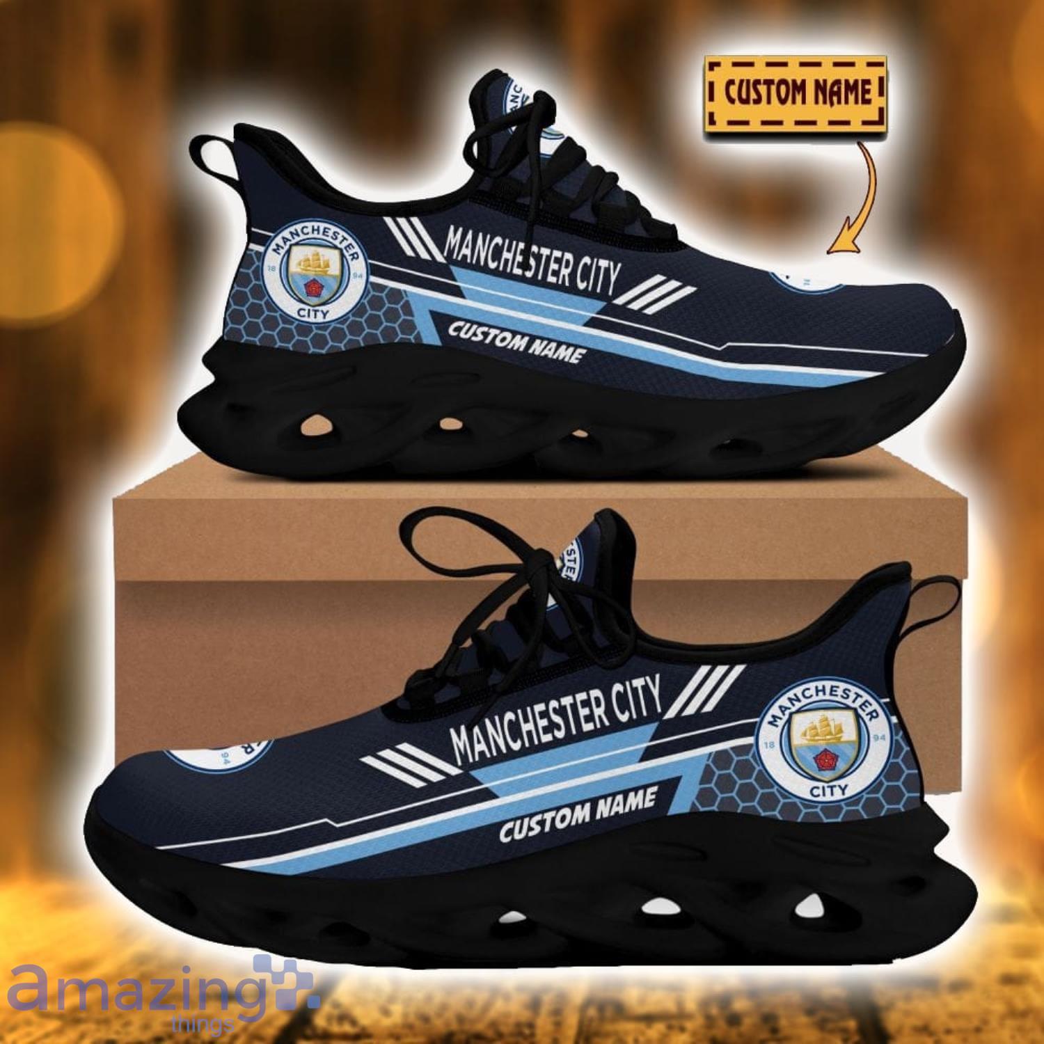 Manchester City F.C Max Soul Shoes Sport Running Sneakers Custom Name For Fans image Manchester City F.C Max Soul Shoes Sport Running Sneakers Custom Name For Fans Product Photo 1